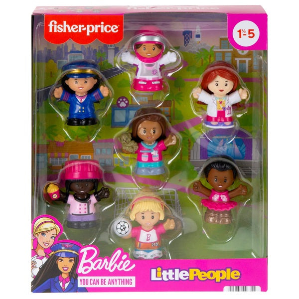 Fisher-Price Little People Barbie You Can Be Anything Figure 7 -Pack
