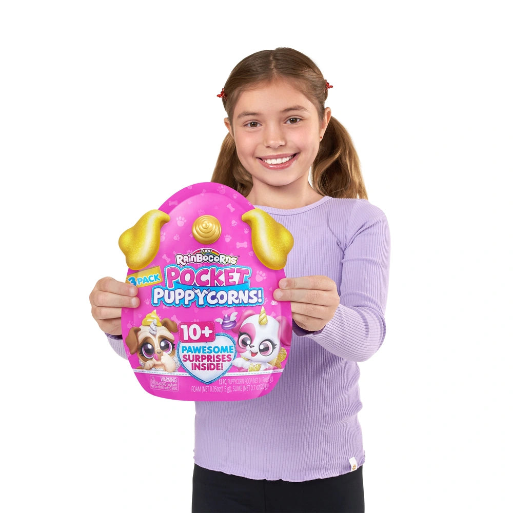 Rainbocorns Pocket Puppycorn 3 Pack By Zuru