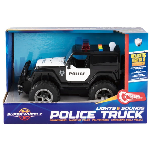 Super Wheelz Lights And Sounds Police Truck