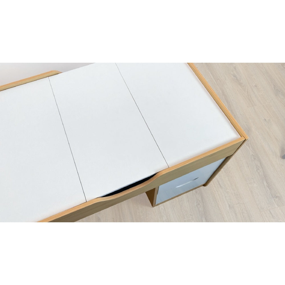 Build 'N' Store Wooden Brick Storage Desk & Stool