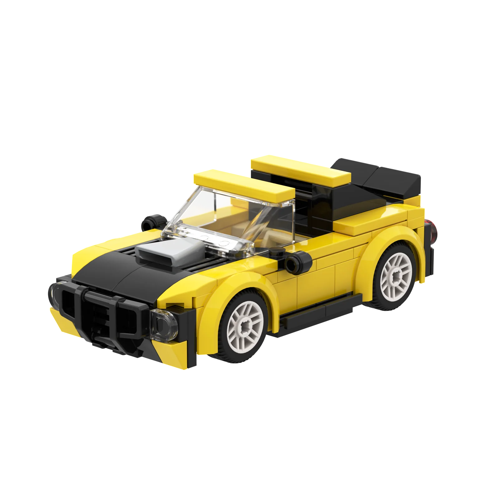 Brixies Plus Mini Racer Yellow