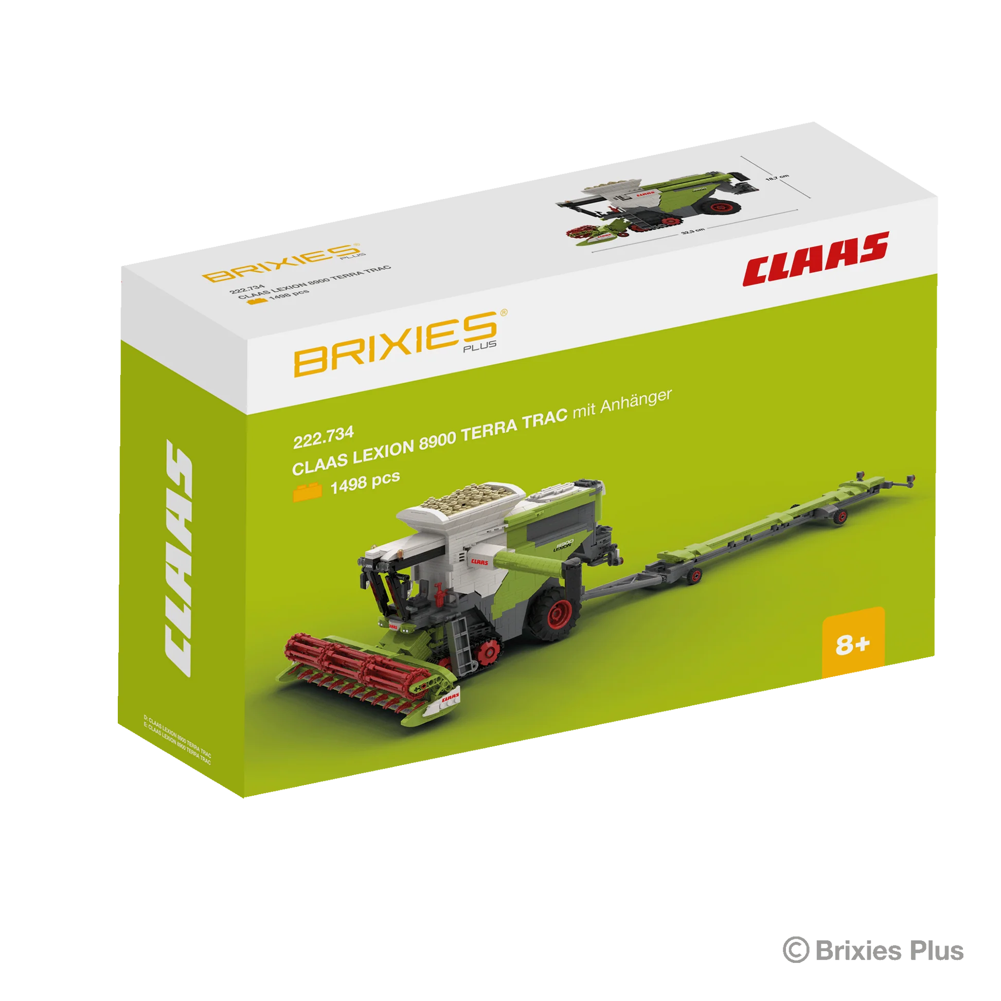 Brixies Plus Claas Lexion 8900 Terra Trac Including Trailer