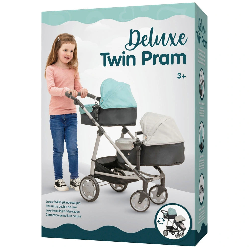 Deluxe Twin Dolls Pram