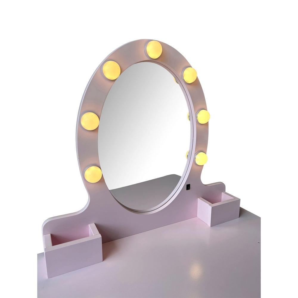 Light Up Wooden Vanity Table