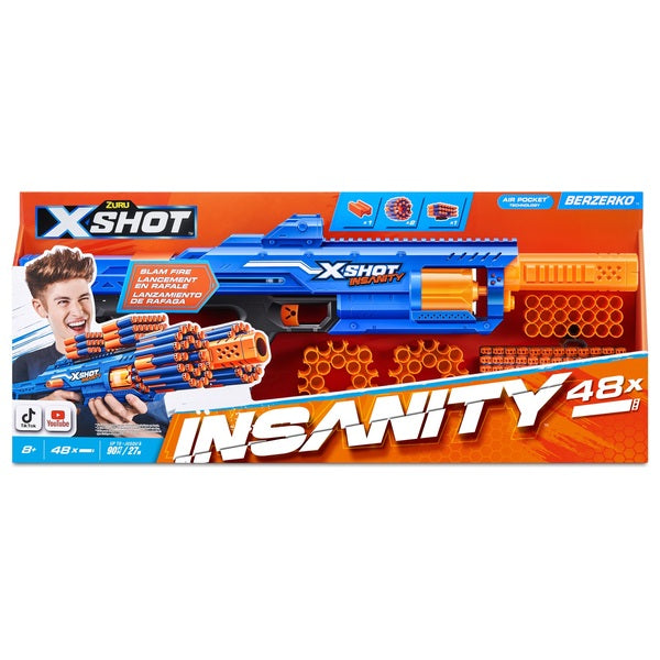X-Shot Insanity Blaster Berzerko 48 Darts