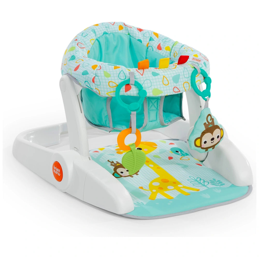 Bright Starts Learn-To-Sit 2-Position Activity Floor Seat - Wild Wiggles