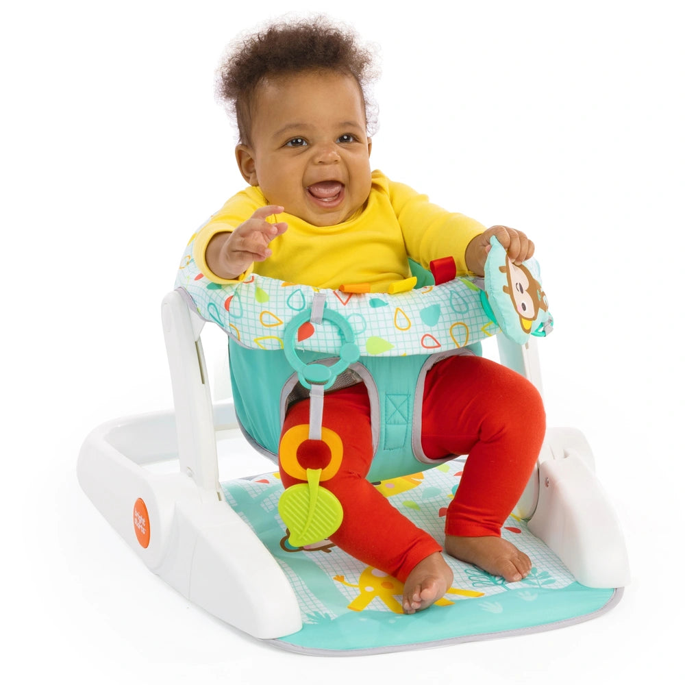 Bright Starts Learn-To-Sit 2-Position Activity Floor Seat - Wild Wiggles