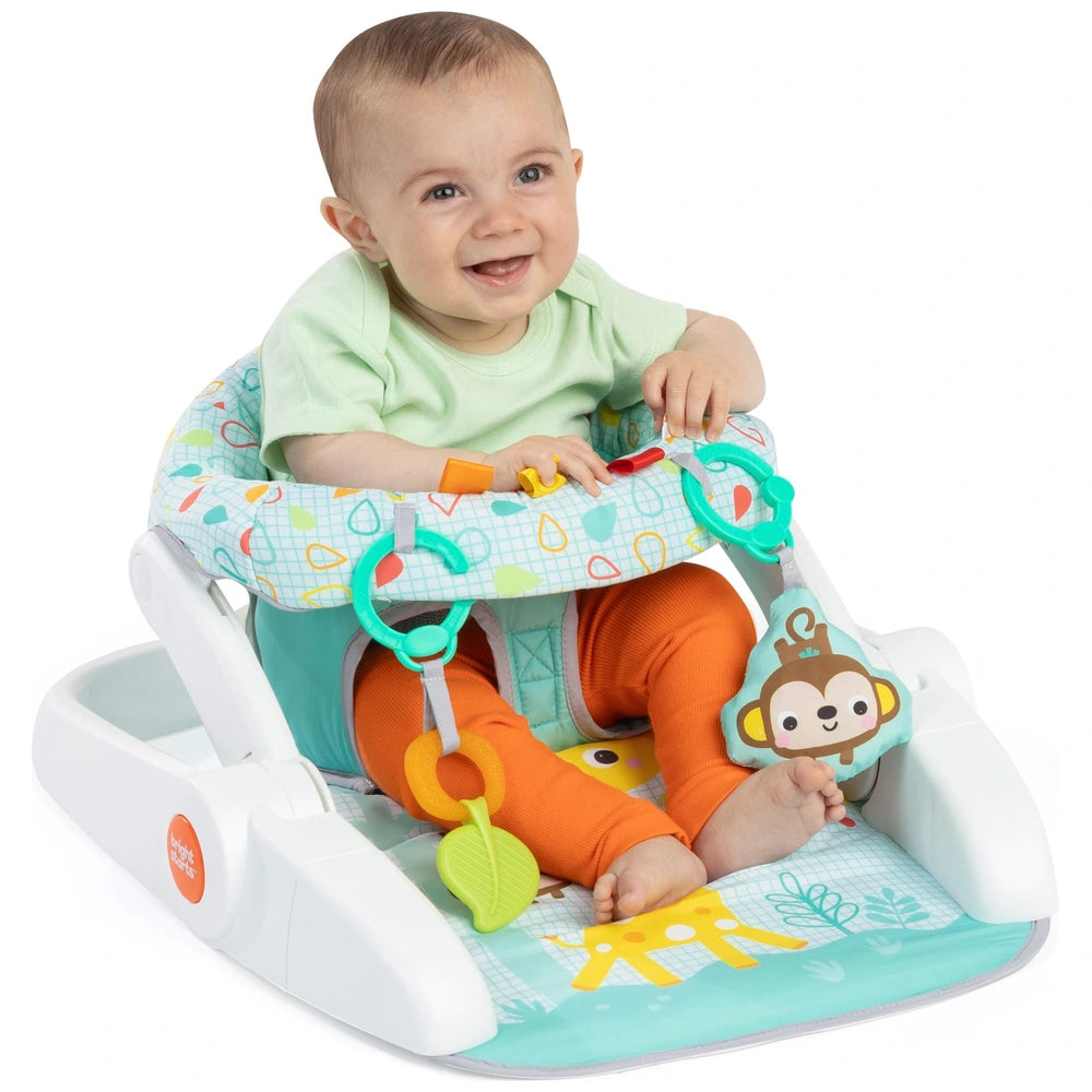 Bright Starts Learn-To-Sit 2-Position Activity Floor Seat - Wild Wiggles