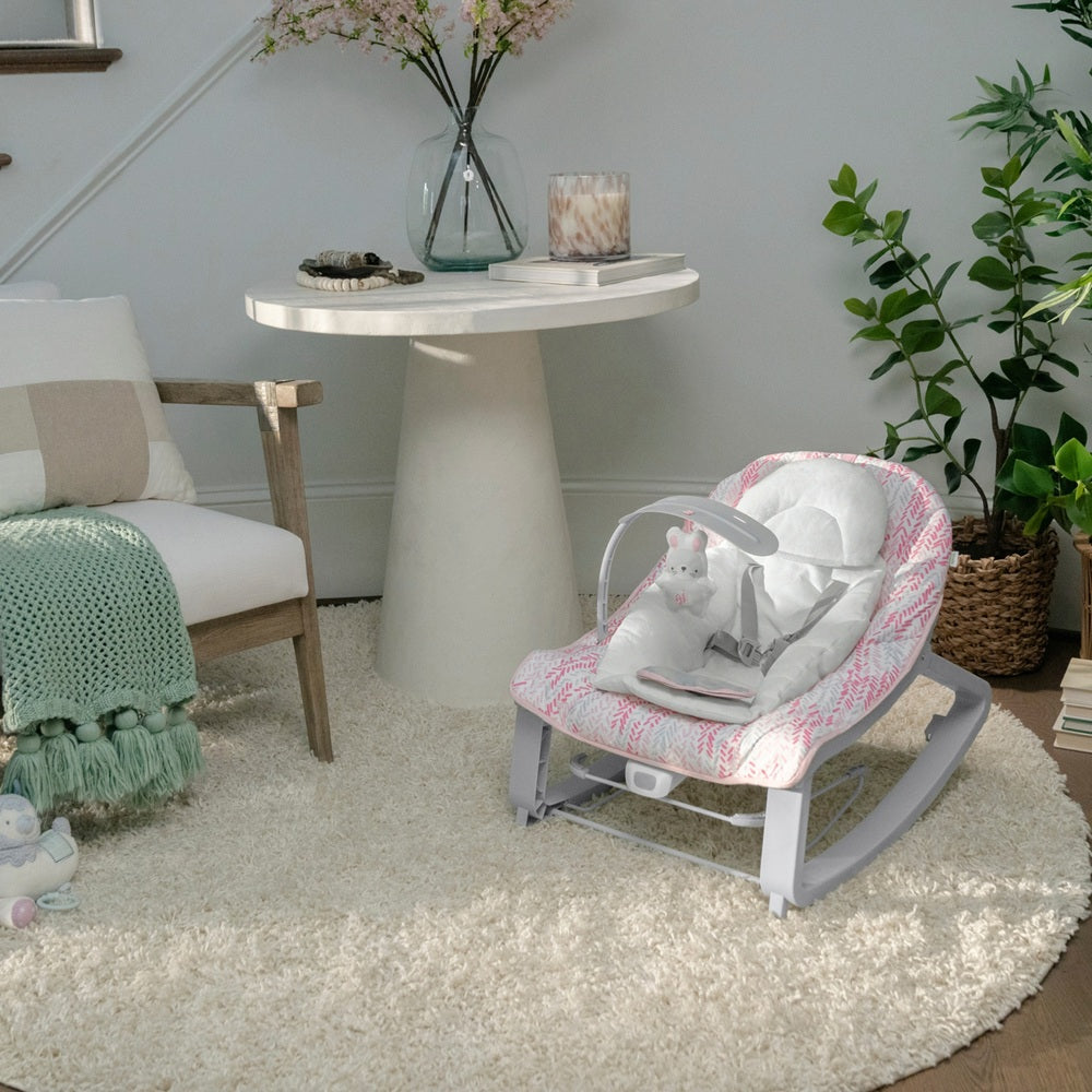 Ingenuity Keep Cozy 3-In-1 Grow With Me Bounce & Rock Seat - Lily