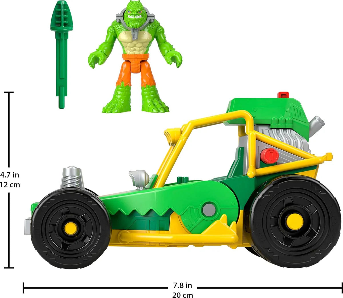 Imaginext Dc Super Friends Killer Croc Figure & Toy Car Buggy