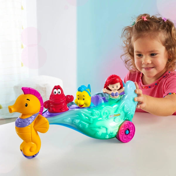 Disney Princess Ariel's Light-Up Sea Carriage By Little People