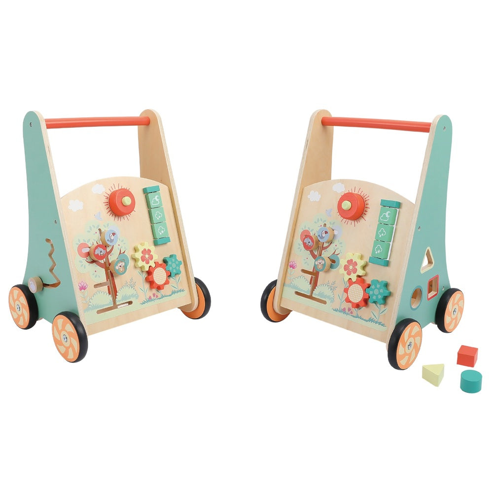 Squirrel Play Safari Wooden Activity Walker Set