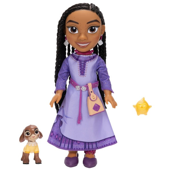 Disney Wish Singing Asha Toddler Doll With Valentino & Star