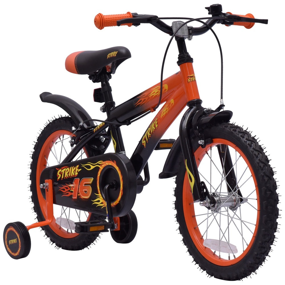 16 Inch Strike Orange & Black Bike