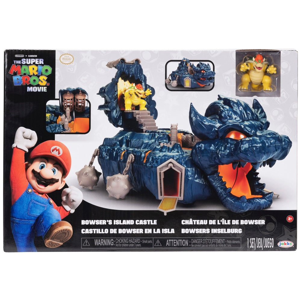 Nintendo The Super Mario Bros. Movie Bowser's Island Castle Playset