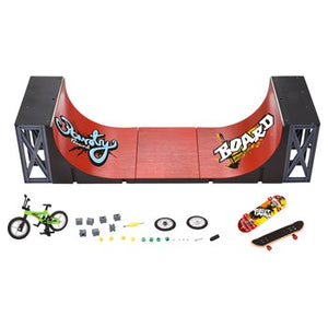 Skate Park Finger Skateboard Ramp Half Pipe Set