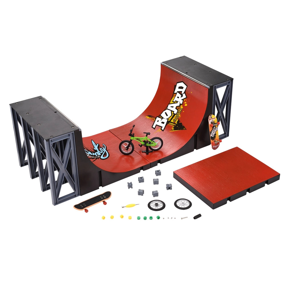 Skate Park Finger Skateboard Ramp Half Pipe Set