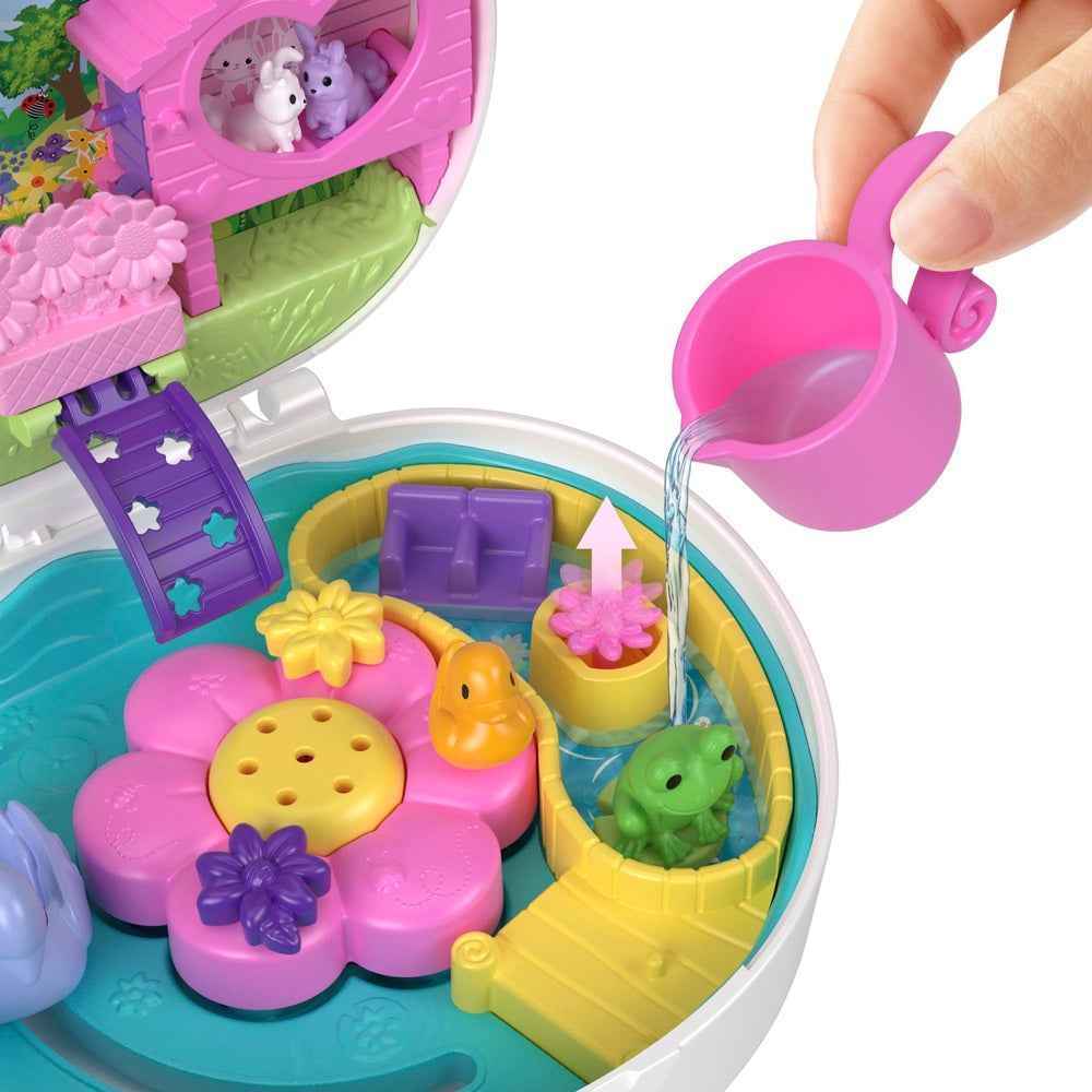 Polly Pocket Compact Flower Garden Bunny