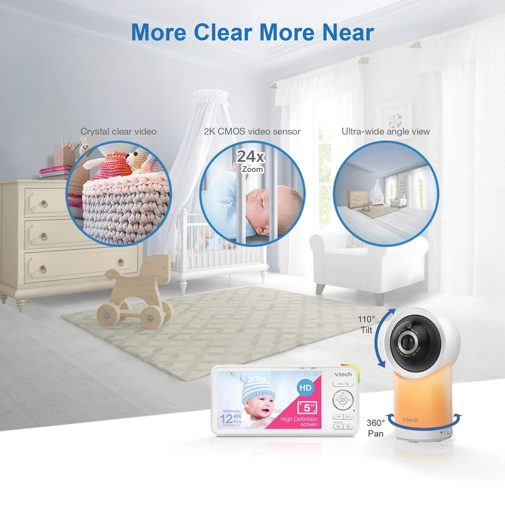 Vtech Rm5766Hd 5 Smart Pan & Tilt Monitor