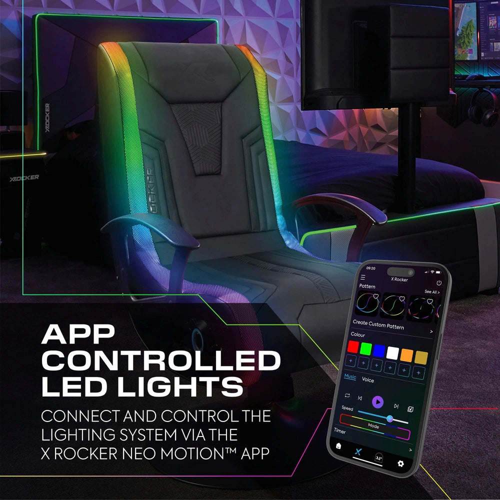 X Rocker Veleno Rgb 2.1 Audio Gaming Chair