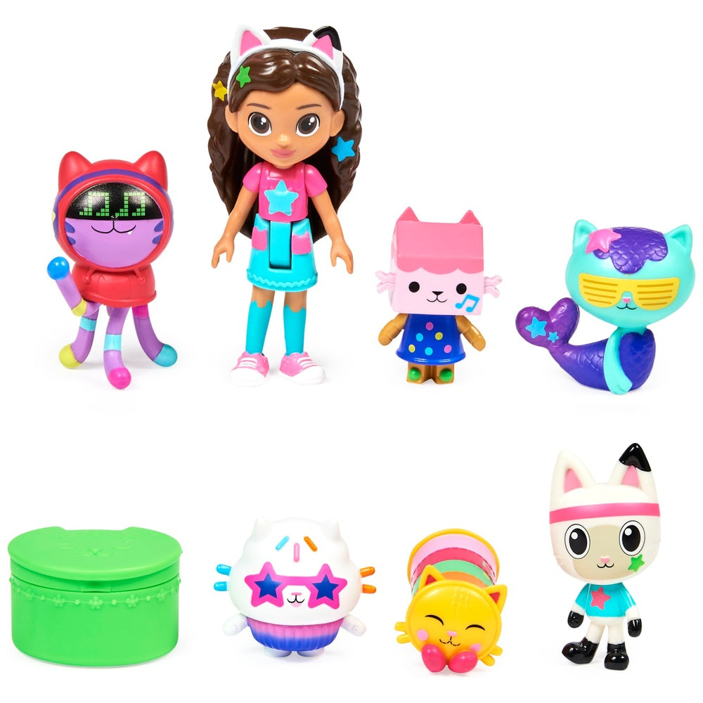 Gabby’s Dollhouse Dance Party Theme Figure Set With A Gabby Doll Figure