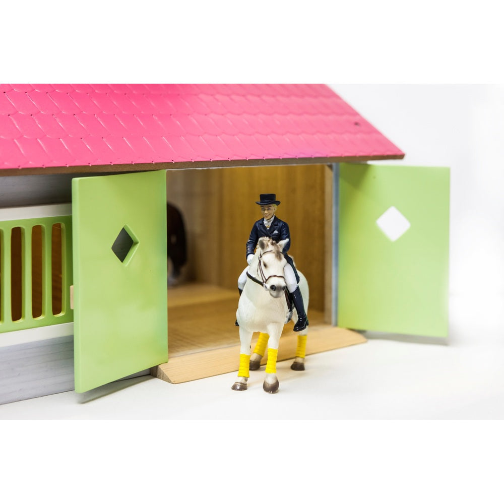 Kids Globe 1:24 Wooden Horse Stable Set