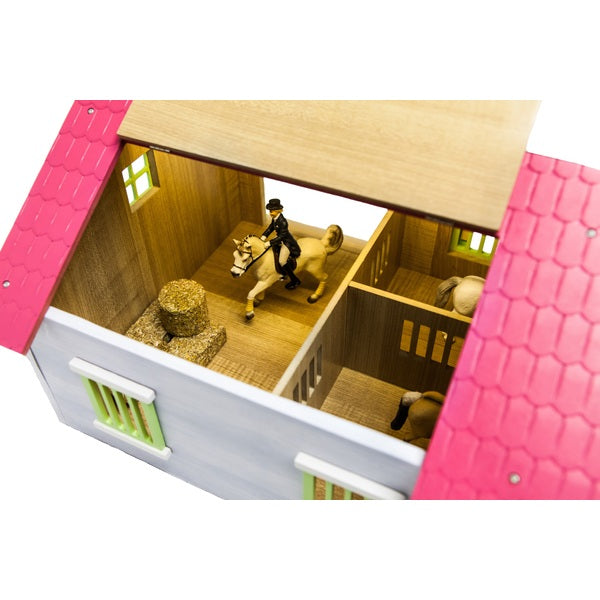 Kids Globe 1:24 Wooden Horse Stable Set