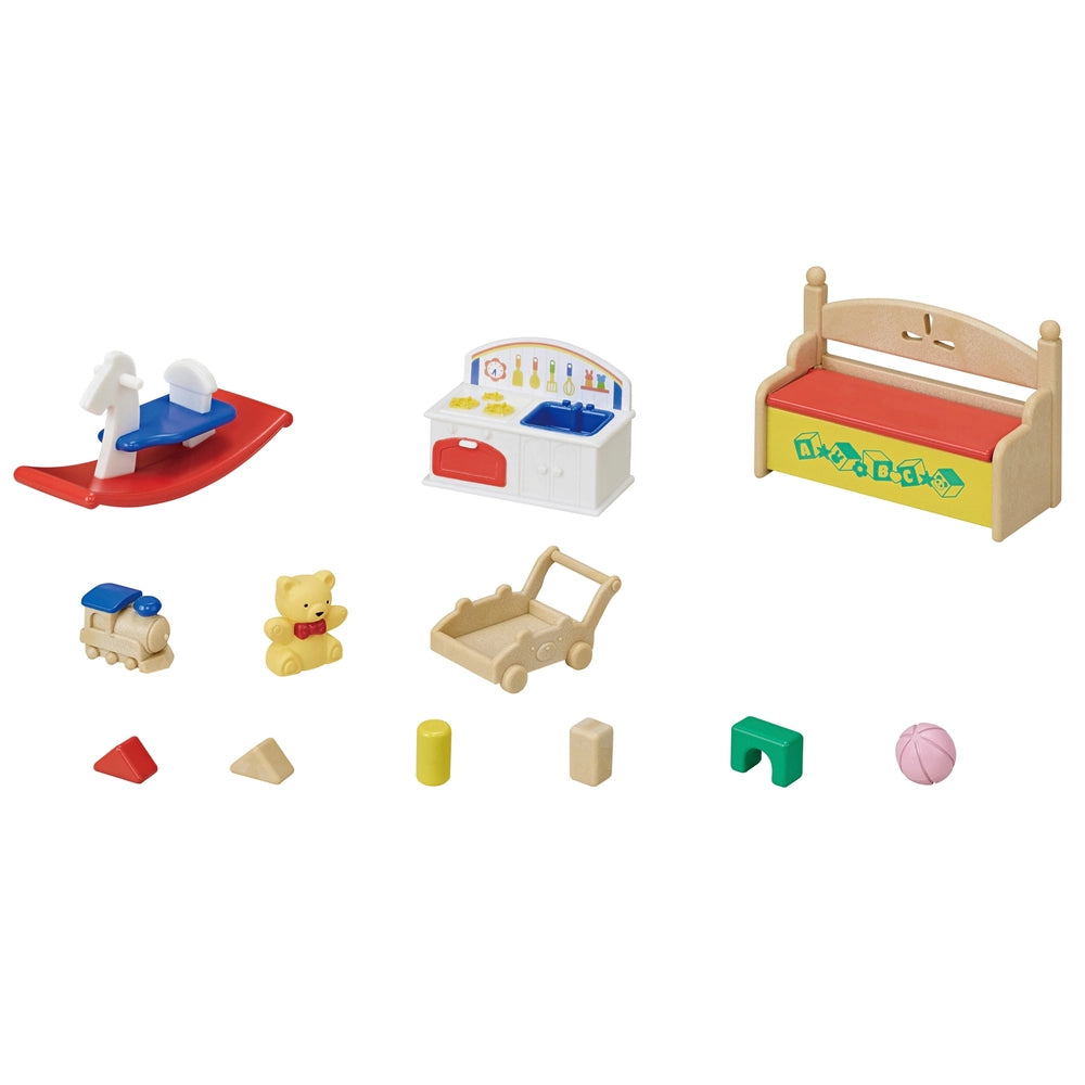 Sylvanian Families Baby's Toy Box -Snow Rabbit & Panda Babies-