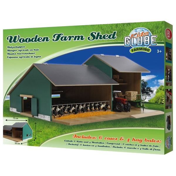 Kids Globe Wooden Farm Shed
