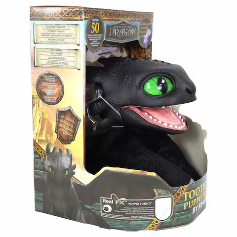 Dreamworks How To Train Your Dragon Toothless Puppetronic By Realfx Interactive Toy