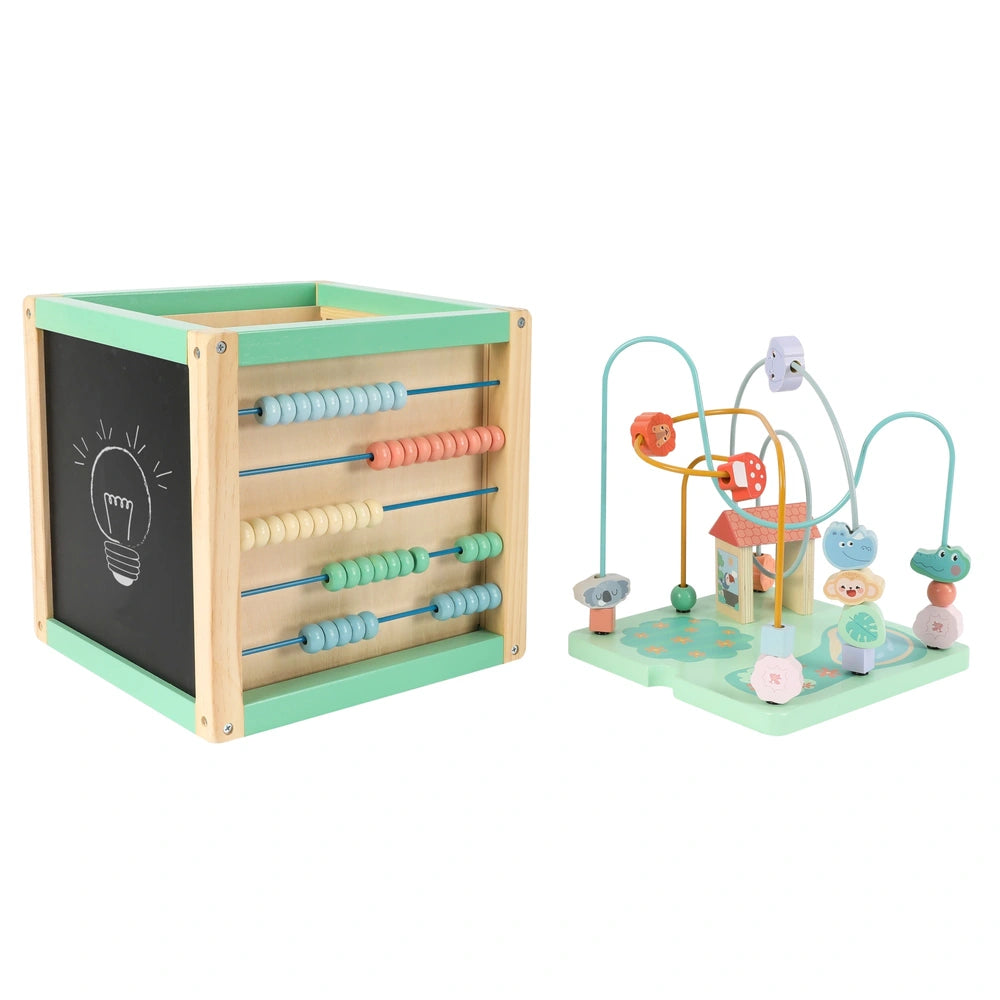 Squirrel Play Safari 5 In 1 Wooden Activity Cube
