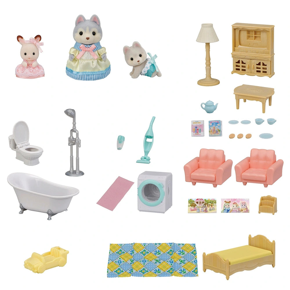 Sylvanian Families Red Roof Country Home Set -Secret Attic Playroom-