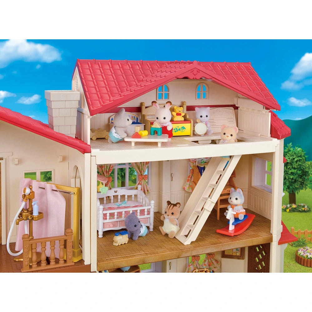 Sylvanian Families Red Roof Country Home Set -Secret Attic Playroom-