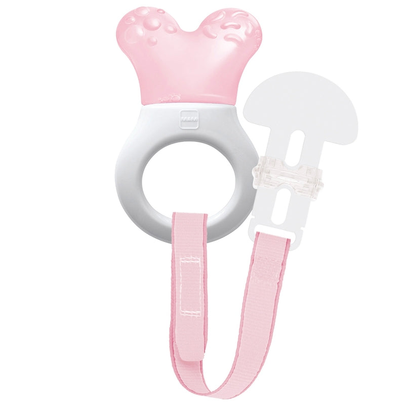 Mam Mini Cooler & Clip Teether Pink