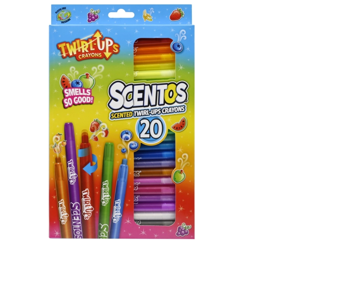 Scentos Twirl Up Crayons 20 Pack