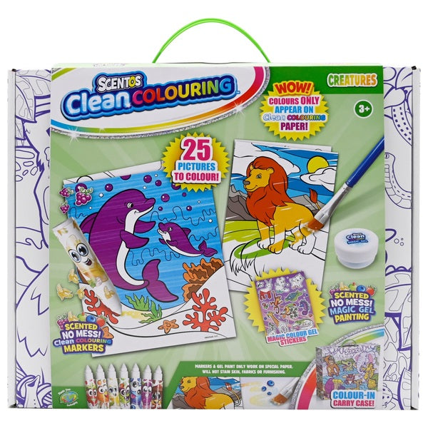 Scentos Clean Colouring Creatures Set