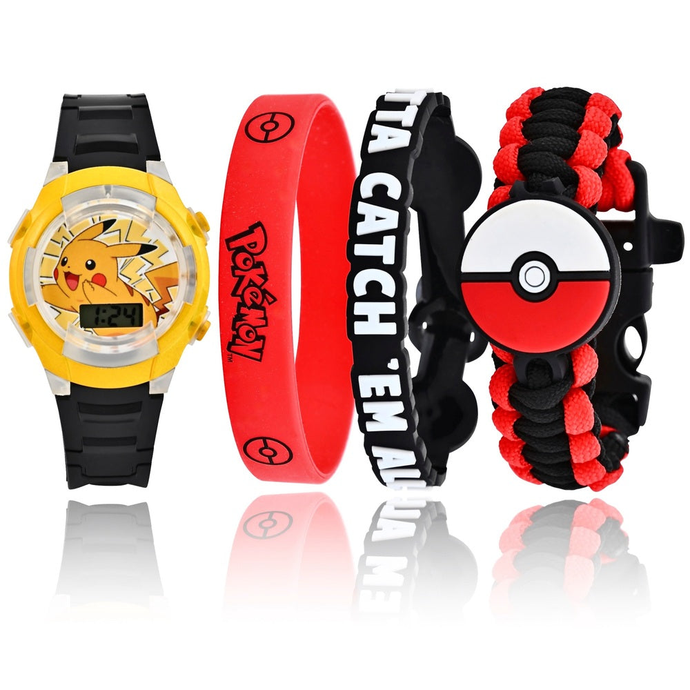 Pokémon Flashing Lcd Watch Mega Set