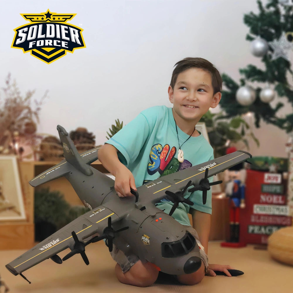 Soldier Force Lights And Sounds Hercules Cargo Plane Set