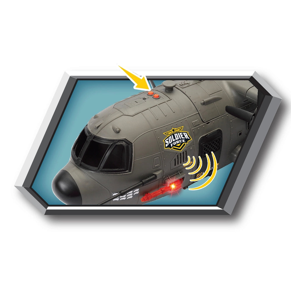 Soldier Force Lights And Sounds Hercules Cargo Plane Set