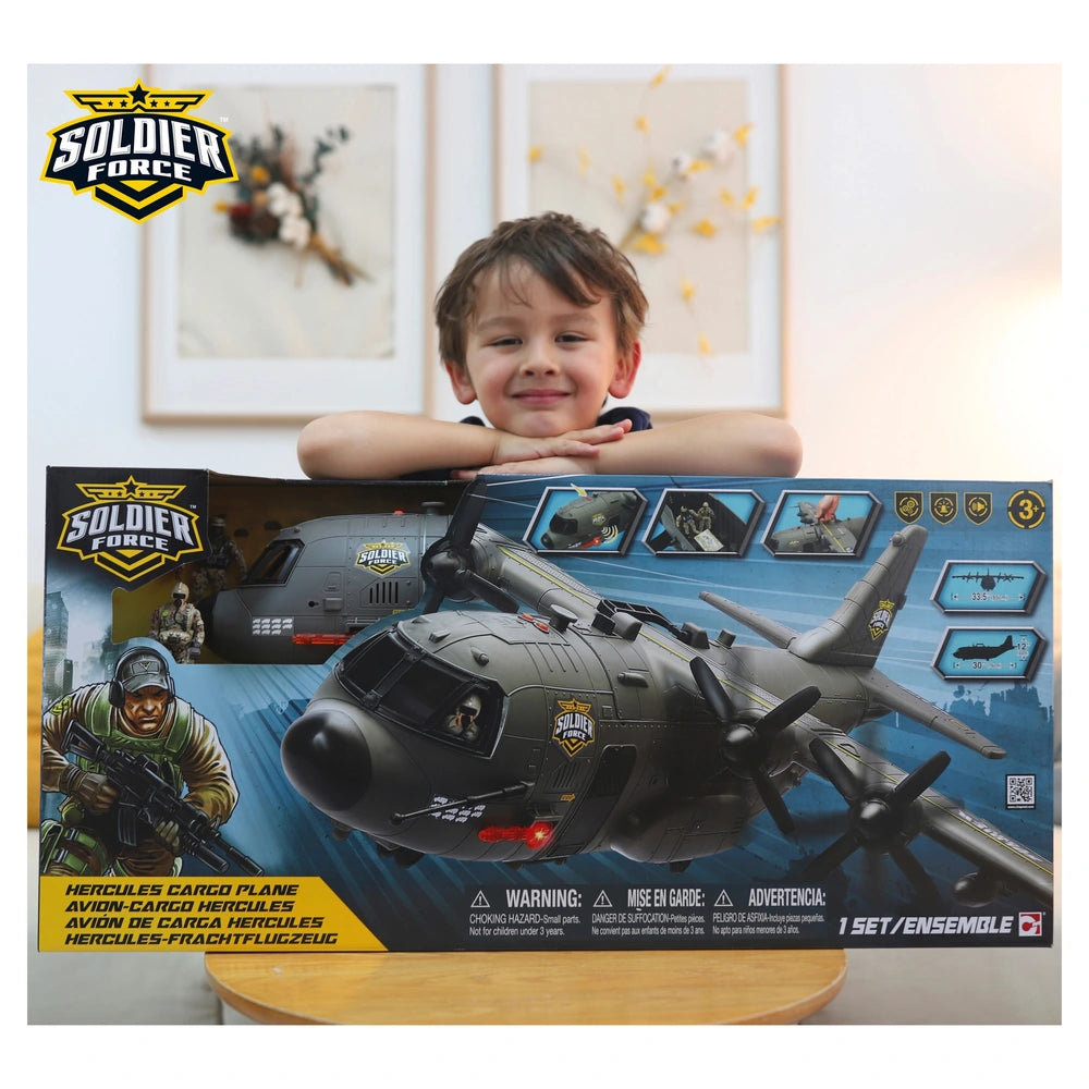 Soldier Force Lights And Sounds Hercules Cargo Plane Set
