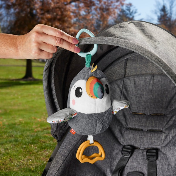 Fisher Price Flap & Go Toucan Baby Stroller Activity Toy
