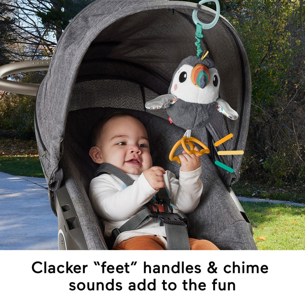 Fisher Price Flap & Go Toucan Baby Stroller Activity Toy