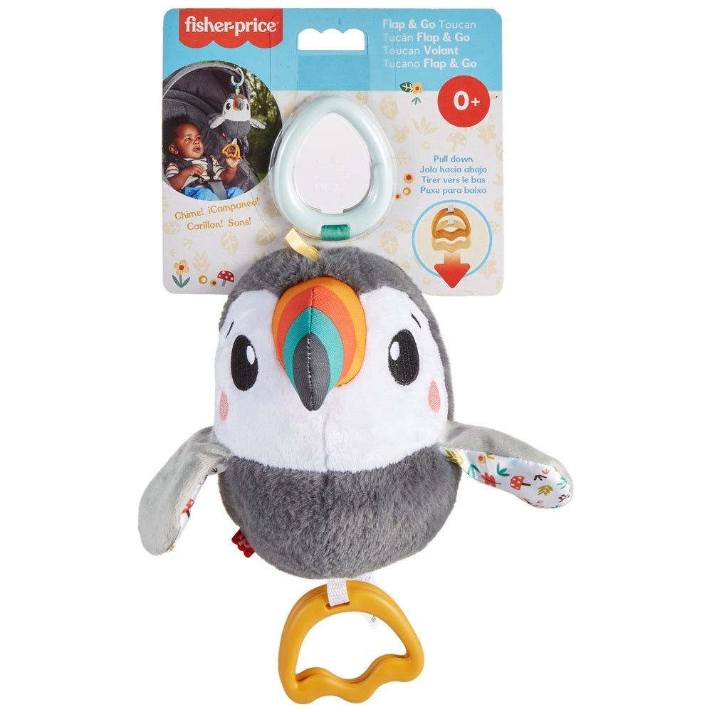Fisher Price Flap & Go Toucan Baby Stroller Activity Toy