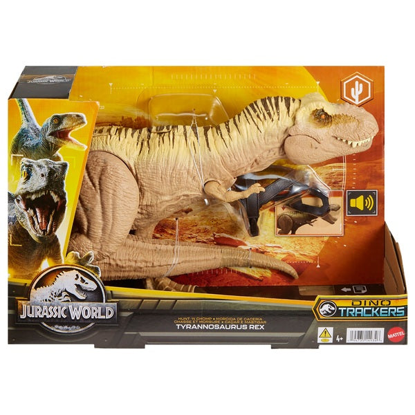 Jurassic World Hunt N' Chomp Tyrannosaurus Rex Dinosaur Toy Figure With Sound