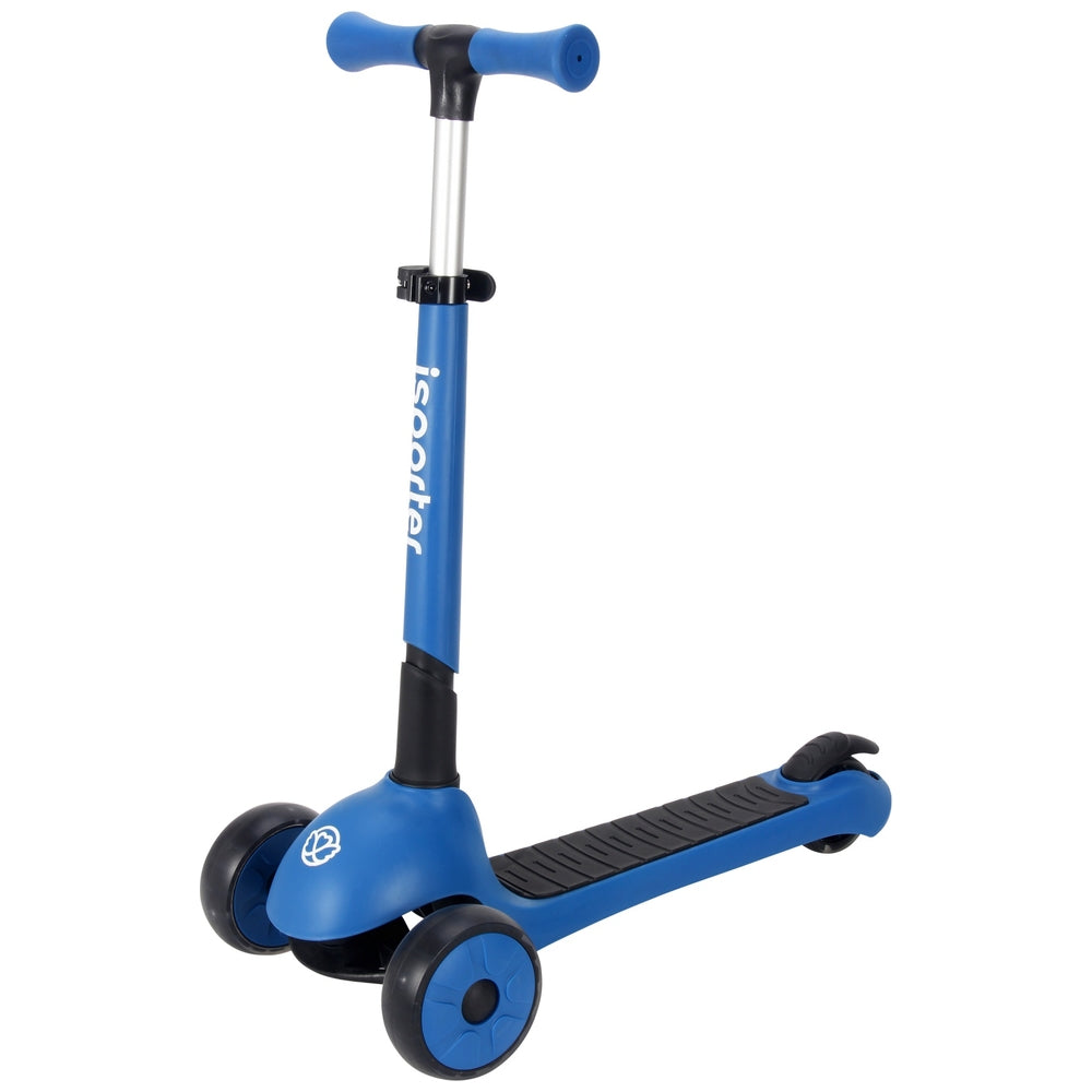 Isporter Foldable Led Blue Scooter