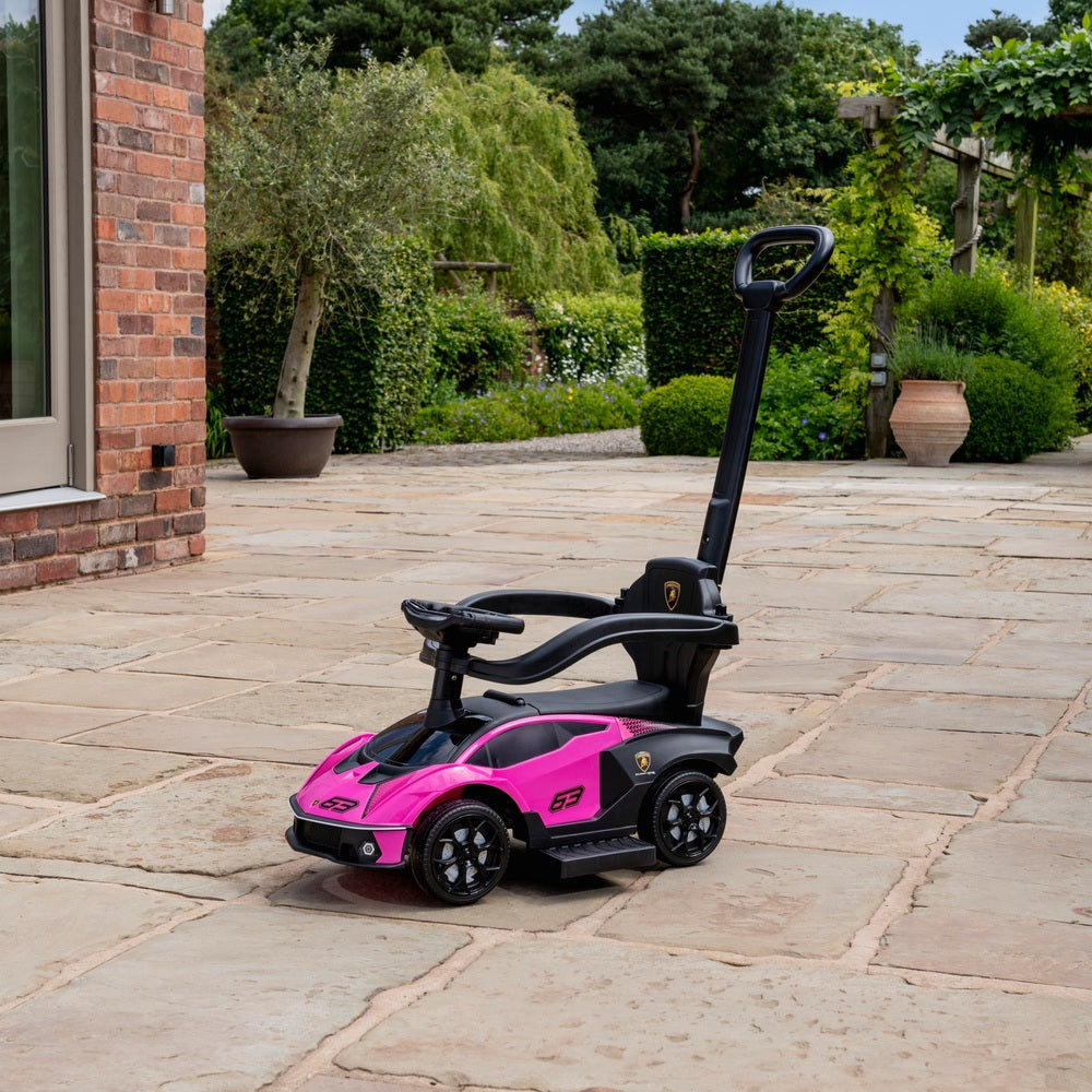 Lamborghini 2-In-1 Push Car Ride On