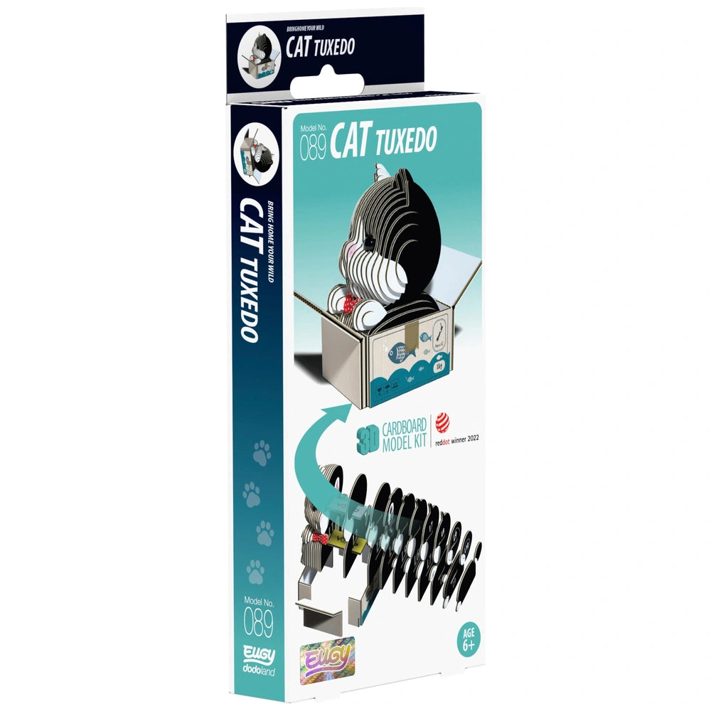 Eugy 3D Model Kit 089: Cat Tuxedo