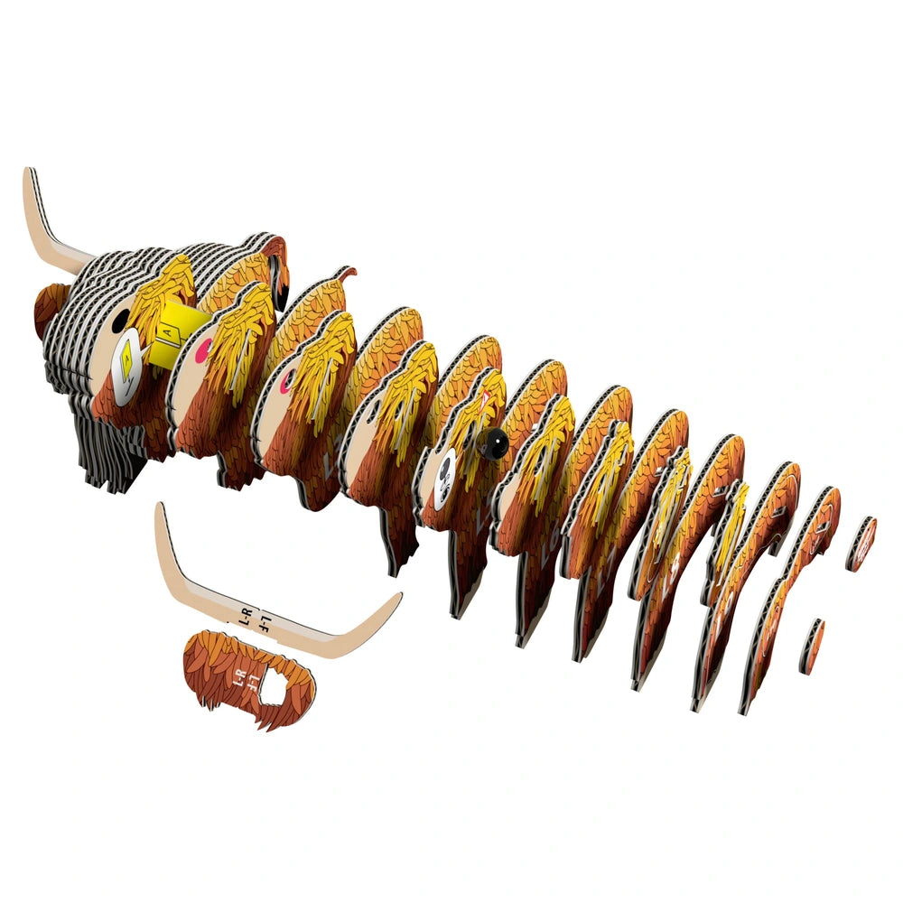 Eugy 3D Model Kit 106: Highland Cow