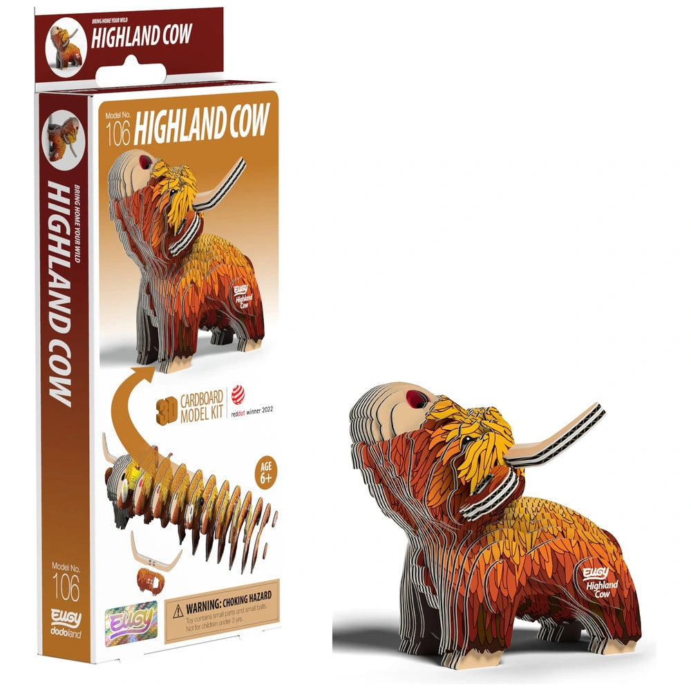 Eugy 3D Model Kit 106: Highland Cow