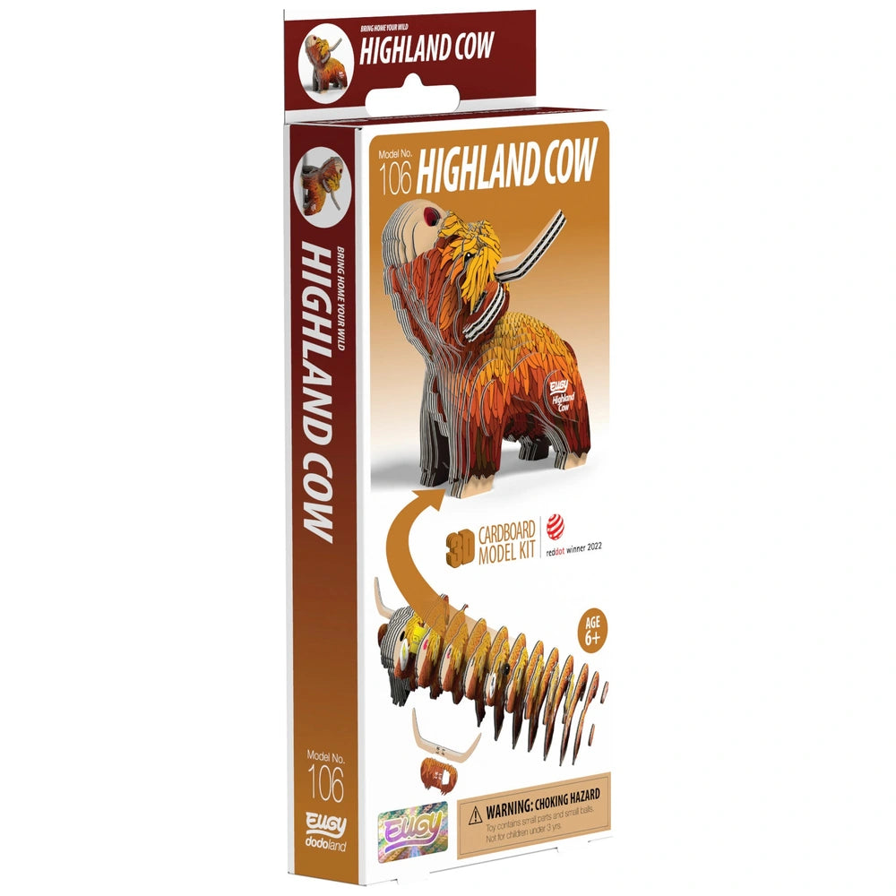 Eugy 3D Model Kit 106: Highland Cow